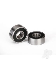 Ball bearings, black rubber sealed (4x10x4mm) (2 pcs)
