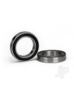 Ball bearing, black rubber sealed (15x24x5mm) (2 pcs)