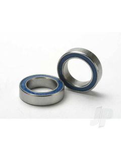 Ball bearings, Blue rubber sealed (10x15x4mm) (2 pcs)