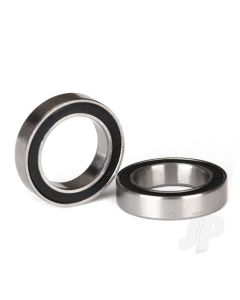 Ball bearings, black rubber sealed (12x18x4mm) (2 pcs)