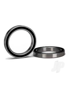 Ball bearing, black rubber sealed (20x27x4mm) (2 pcs)