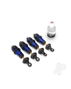 Shocks, GTR aluminium, Blue-anodised (fully assembled with out springs) (4 pcs)