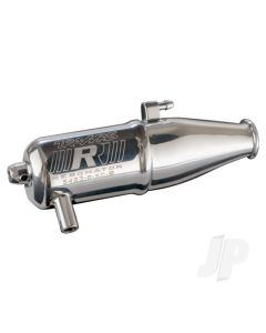 Tuned pipe, Resonator, R.O.A.R. legal (single-chamber, enhances low to mid-rpm power) (for Jato, N. Rustler, N. 4-Tec with TRX Racing Engines)