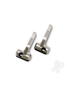 Steering blocks, titanium-anodised 6061-T6 aluminium (left & right) (For use with 25 and 30-degree caster blocks)