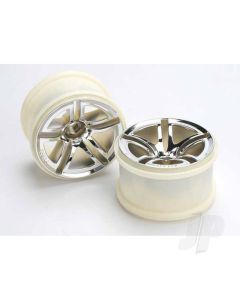 Wheels, Twin-Spoke 2.8" (chrome) (nitro rear / electric front) (2)