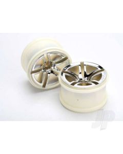 Wheels, Twin-Spoke 2.8' (chrome) (nitro front) (2)