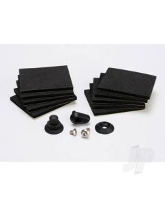 Hatch post / hull water outlet / foam pads (10 pcs) / washer (1pc) / 4x8mm BCS, stainless Steel / 3x4mm BCS, stainless Steel