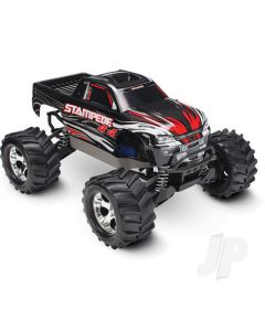 Black Stampede 4X4 1:10 4WD RTR Electric Monster Truck (+ TQ 2-ch, XL-5, Titan 550, 7-Cell NiMH, DC charger)