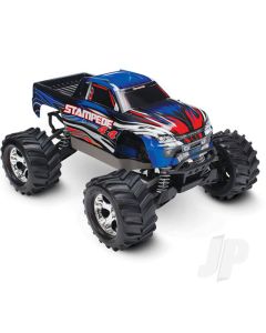 Blue Stampede 4X4 1:10 4WD RTR Electric Monster Truck (+ TQ 2-ch, XL-5, Titan 550, 7-Cell NiMH, DC charger)