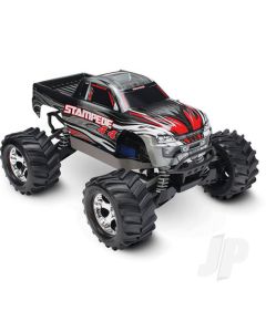 Silver Stampede 4X4 1:10 4WD RTR Electric Monster Truck (+ TQ 2-ch, XL-5, Titan 550, 7-Cell NiMH, DC charger)