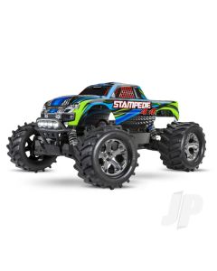 Blue Stampede 4X4 1:10 4WD RTR Electric Monster Truck (+ TQ 2-ch, XL-5, Titan 550, 7-Cell NiMH, DC charger, LED lights)