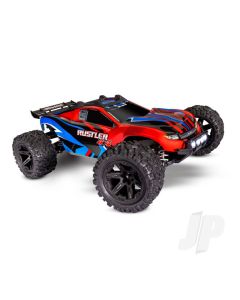 Red Rustler 4X4 1:10 4WD RTR Electric Stadium Truck (+ TQ 2-ch, XL-5, Titan 550, 7-Cell NiMH, DC charger, LED lights)