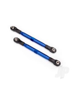 Toe links (TUBES blue-anodised, 7075-T6 Aluminium, stronger than titanium) (87mm) (2) / rod ends (4) / Aluminium wrench (1)
