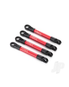 Push rods, aluminium (Red-anodised) (4 pcs) (assembled with rod ends)