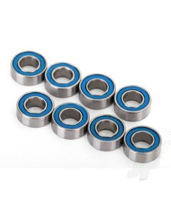 Ball bearings, Blue rubber sealed (4x8x3mm) (8 pcs)