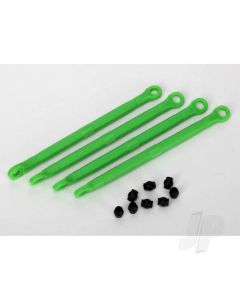 Toe link, front & rear (molded composite) (green) (4) / hollow balls (8)