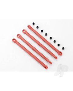 Toe link, front & rear (molded composite) (red) (4) / hollow balls (8)