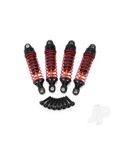 Shocks, GTR hard-anodised, PTFE-coated aluminium bodies with TiN shafts (fully assembled with springs) (4 pcs) / 2.5x10mm CS (8 pcs)