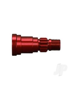 Stub axle, aluminium (Red-anodised) (1pc) (use only with #7750 driveshaft)