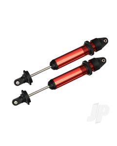 Shocks, GTX, aluminium (Red-anodised) (fully assembled with out springs) (2 pcs)