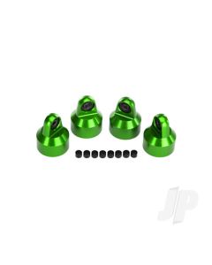 Shock caps, aluminium (Green-anodised), GTX shocks (4 pcs) / spacers (8 pcs)