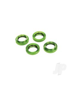 Spring retainer (adjuster), Green-anodised aluminium, GTX shocks (4 pcs) (assembled with o-ring)
