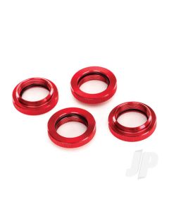 Spring retainer (adjuster), Red-anodised aluminium, GTX shocks (4 pcs) (assembled with o-ring)