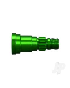 Stub axle, aluminium (Green-anodised) (1pc) (use only with #7750X driveshaft)