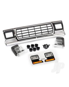 Grille, Ford Bronco / grille retainers (6 pcs) / headlight housing (2 pcs) / lens (2 pcs) / 2.6x8 BCS (6 pcs) / 2.5x6 BCS (2 pcs) (fits #8010 Body)