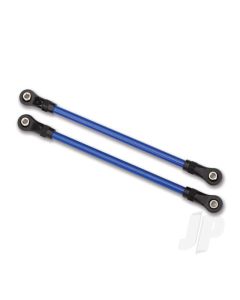 Suspension links, Rear lower, Blue (2 pcs) (5x115mm, powder coated Steel) (assembled with hollow balls) (for use with #8140X TRX-4 Long Arm Lift Kit)