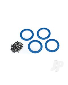 Beadlock rings, Blue (2.2in) (Aluminium) (4 pcs) / 2x10 CS (48)