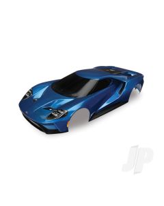 Body, Ford GT, Blue (painted, decals applied) (tail lights, exhaust tips, & mounting hardware (part #8314) sold separately)