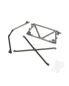 Tube Chassis, center support / cage top / Rear cage support (satin black chrome-plated)