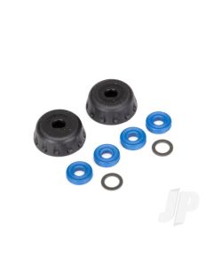 Double seal kit, GTR shocks (x-rings (4 pcs) / 4x6x0.5mm PTFE-coated washers (2 pcs) / bottom caps (2 pcs)) (renews 2 shocks)