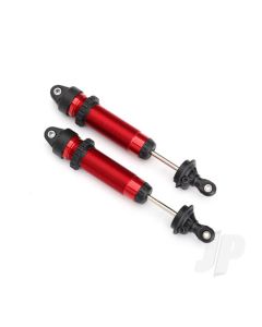 Shocks, GTR, 139mm, aluminium (Red-anodised) (fully assembled with out springs) (Rear, threaded) (2 pcs)