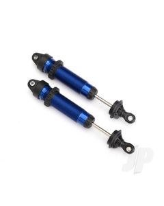 Shocks, GTR, 139mm, aluminium (Blue-anodised) (fully assembled with out springs) (Rear, threaded) (2 pcs)