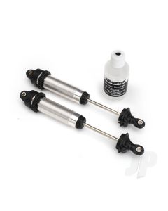 Shocks, GTR, 139mm, silver aluminium (fully assembled with out springs) (Rear, threaded) (2 pcs)