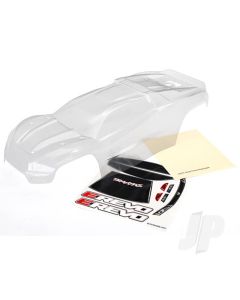 Body, E-Revo (clear, requires painting) / window, grille, lights decal sheet