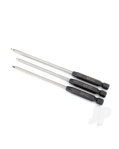 Speed Bit Set, hex driver, 3-piece ball-end (2.0mm, 2.5mm, 3.0mm), 1 / 4in drive