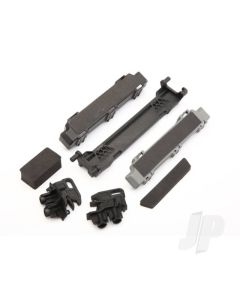 Battery hold-down / mounts (Front & Rear) / battery compartment spacers / foam pads