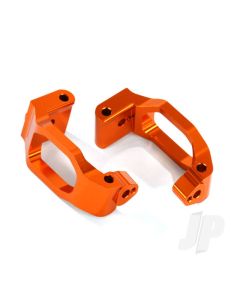 Caster blocks (C-Hubs), 6061-T6 aluminium (orange-anodised), left & right / 4x22mm pin (4 pcs) / 3x6mm BCS (4 pcs) / retainers (4 pcs)