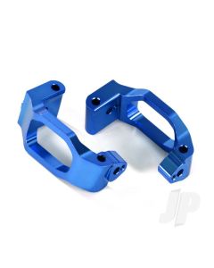 Caster blocks (C-Hubs), 6061-T6 aluminium (Blue-anodised), left & right / 4x22mm pin (4 pcs) / 3x6mm BCS (4 pcs) / retainers (4 pcs)