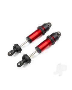 Shocks, GT-Maxx, aluminium (Red-anodised) (fully assembled with out springs) (2 pcs)