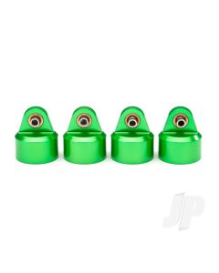 Shock caps, aluminium (Green-anodised), GT-Maxx shocks (4 pcs)