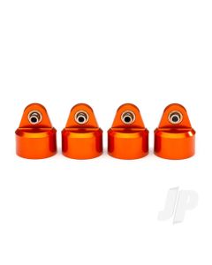 Shock caps, aluminium (orange-anodised), GT-Maxx shocks (4 pcs)