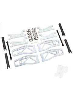 Suspension kit, WideMaxx, White (includes Front & Rear suspension arms, Front toe links, Rear shock springs)