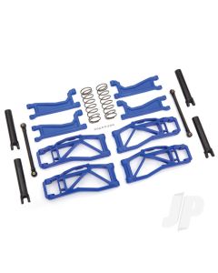 Suspension kit, WideMaxx, Blue (includes Front & Rear suspension arms, Front toe links, Rear shock springs)