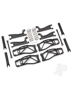 Suspension kit, WideMaxx, Black (includes Front & Rear suspension arms, Front toe links, Rear shock springs)