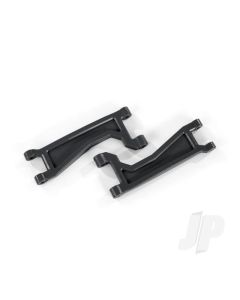 Suspension arms, upper, black (left or right, Front or Rear) (2 pcs) (for use with #8995 WideMaxx suspension kit)