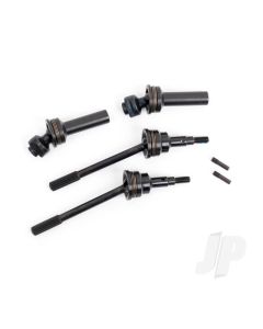 Driveshafts, front, extreme heavy duty, steel-spline constant-velocity with 6mm stub axles (complete assembly) (2) (for use with #9080 upgrade kit)